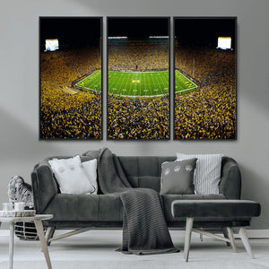 Stadium in Michigan Wall Art Canvas Print, Framed American