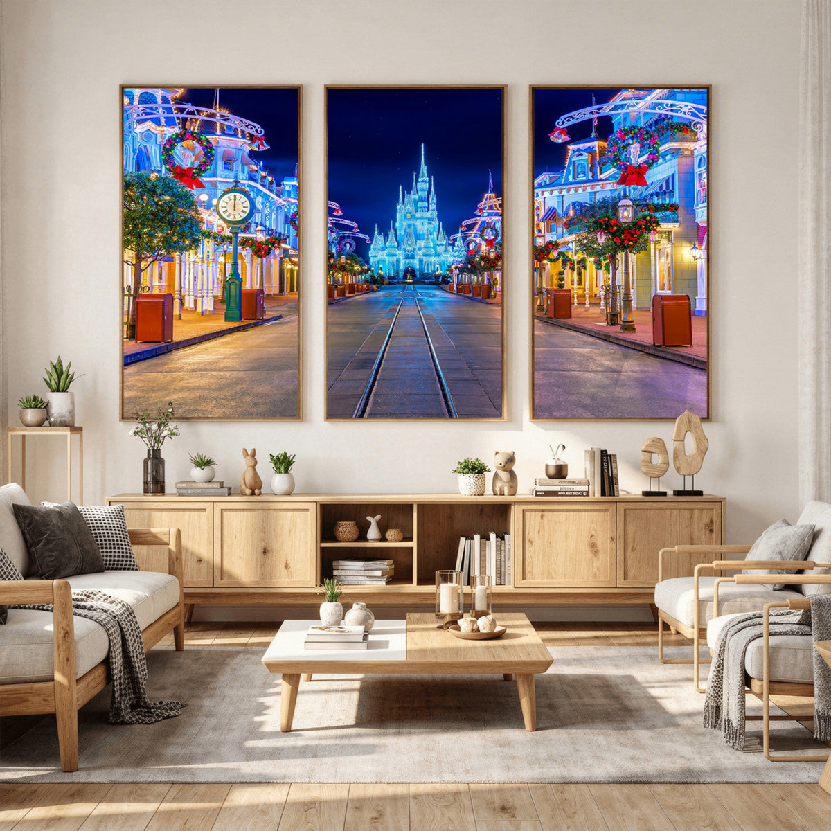 Disney Wall Art | Castle Large Wall Art Disney Magic Kingdom