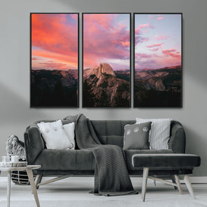 Half Dome Wall Art Canvas Print – Framed Yosemite National