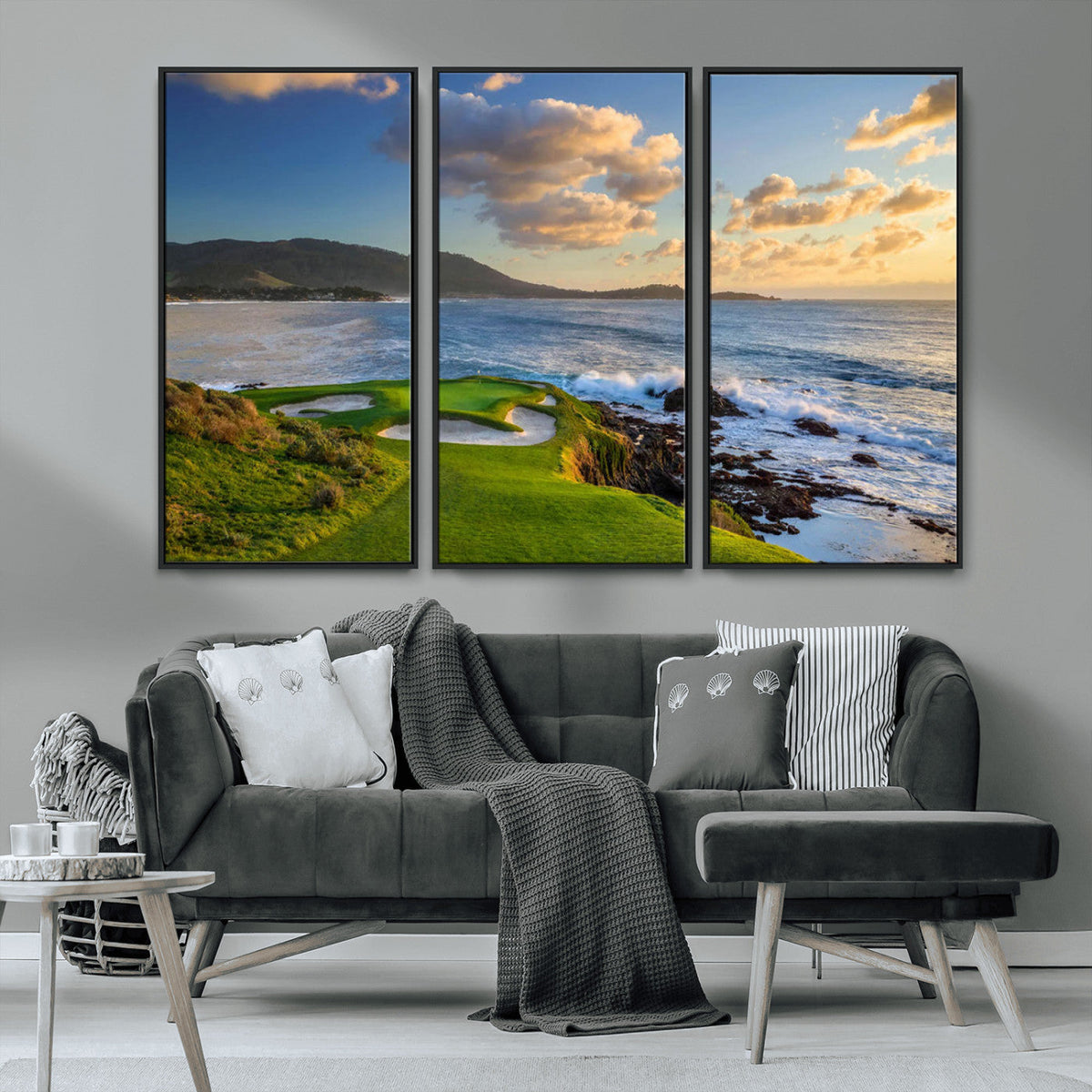 Pebble Beach Golf Links Wall Art Canvas Print – Iconic