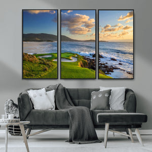 Pebble Beach Golf Links Wall Art Canvas Print – Iconic