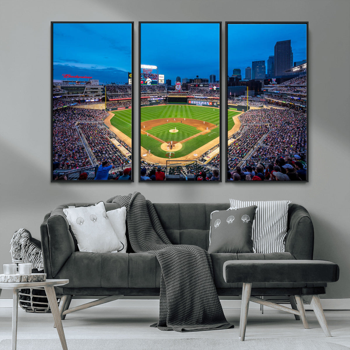 Target Field Stadium Wall Art Canvas Print – Minnesota Twins
