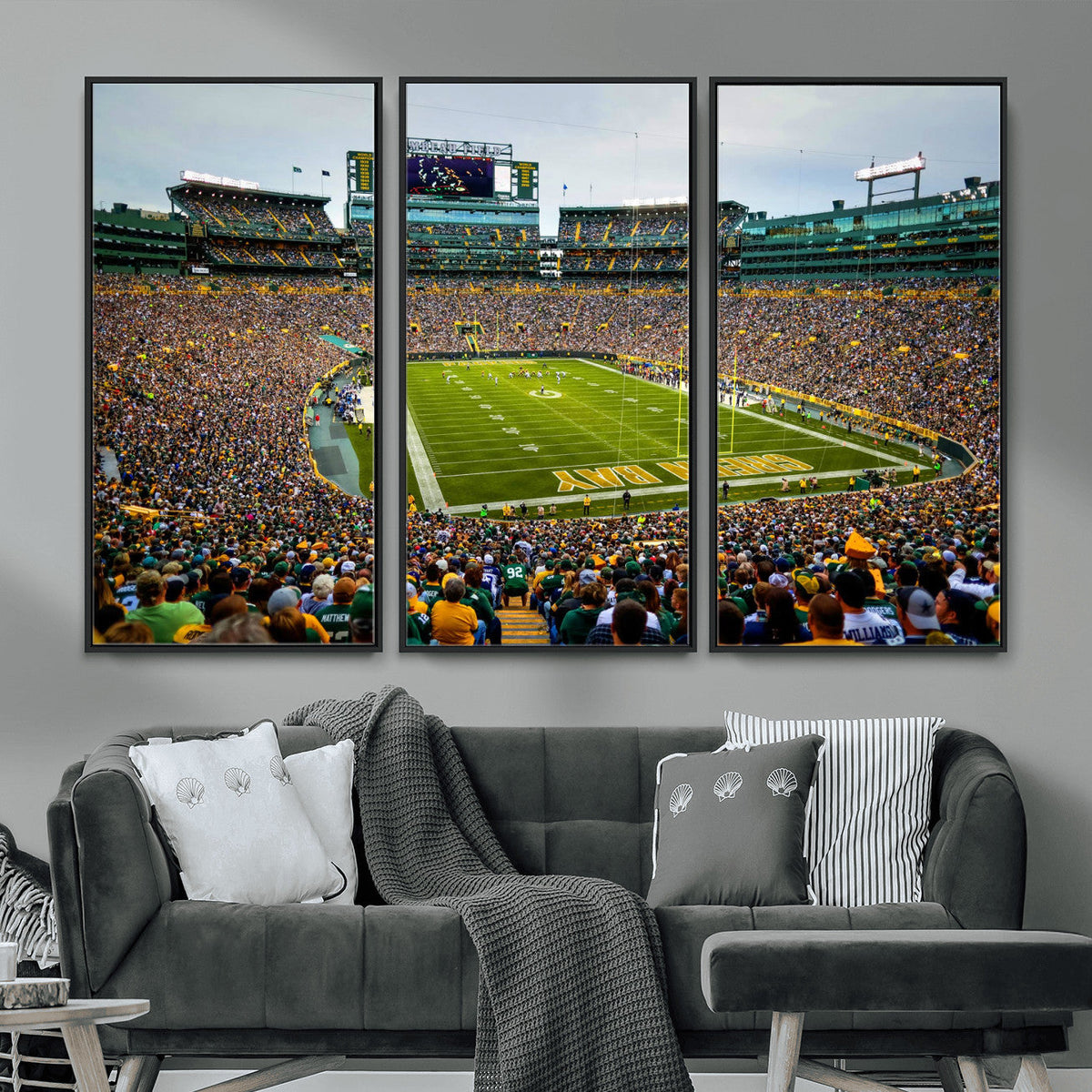 Green Bay Packers Lambeau Field Stadium Wall Art Canvas