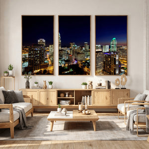 Atlanta Skyline Wall Art Canvas Print – Modern Cityscape