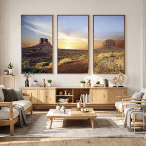 Monument Valley Desert Wall Art Canvas Print, Southwest