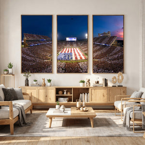 Oklahoma Sooners Memorial Stadium Wall Art Canvas Print,