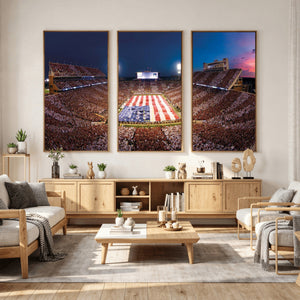Oklahoma Memorial Stadium Wall Art Canvas Print – Oklahoma