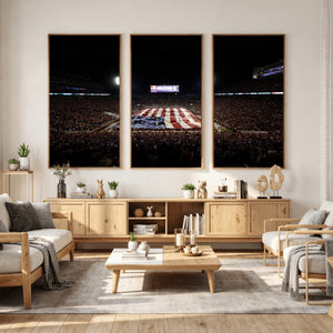 Oklahoma Memorial Stadium Wall Art Canvas Print – Oklahoma
