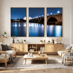 Washington DC Wall Art Canvas Print – Lincoln Memorial Night