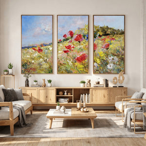 Abstract Mountain Landscape Wall Art Canvas Print – Textured