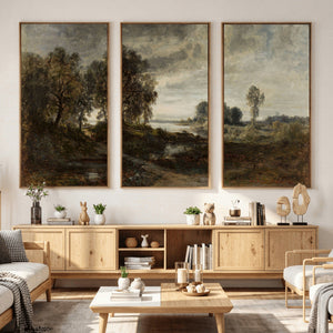 Adolf Dressler Landscape of the Oder River Wall Art Canvas