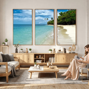 Puerto Rico Beach Paradise Wall Art – Tropical Coastal Print