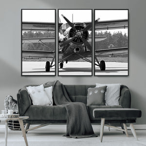 Wall Art Old War Plane Canvas Print