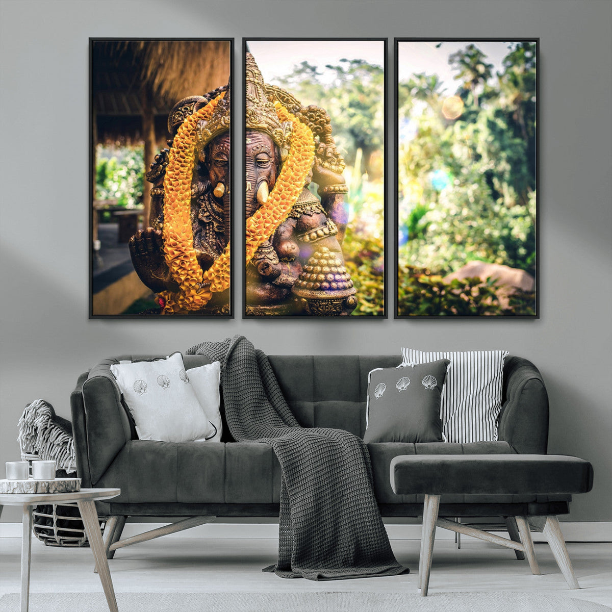 Hinduism Statue Wall Art Canvas Print