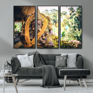 Hinduism Statue Wall Art Canvas Print