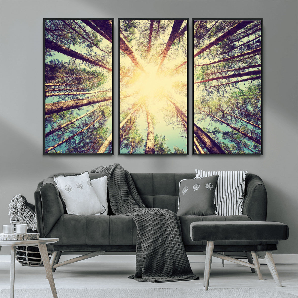 Tree and Sunshine Canvas Print