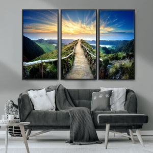 Mountain Landscape Wall Art Canvas Print