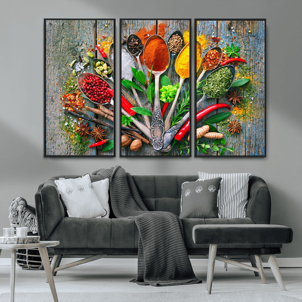 Spoonful of Spices Cooking Wall Art Canvas Print - Vibrant