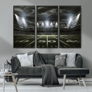 American Football Stadium Wall Art Canvas Print, Stadium