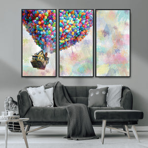 Up Pixar Poster, Look Up Pixar Wall Art, Up Pixar Canvas,