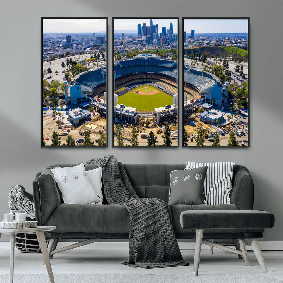 Los Angeles Dodgers Dodger Stadium Wall Art Canvas Print -