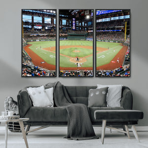 Texas Rangers Baseball Team Print - Arlington Globe Life