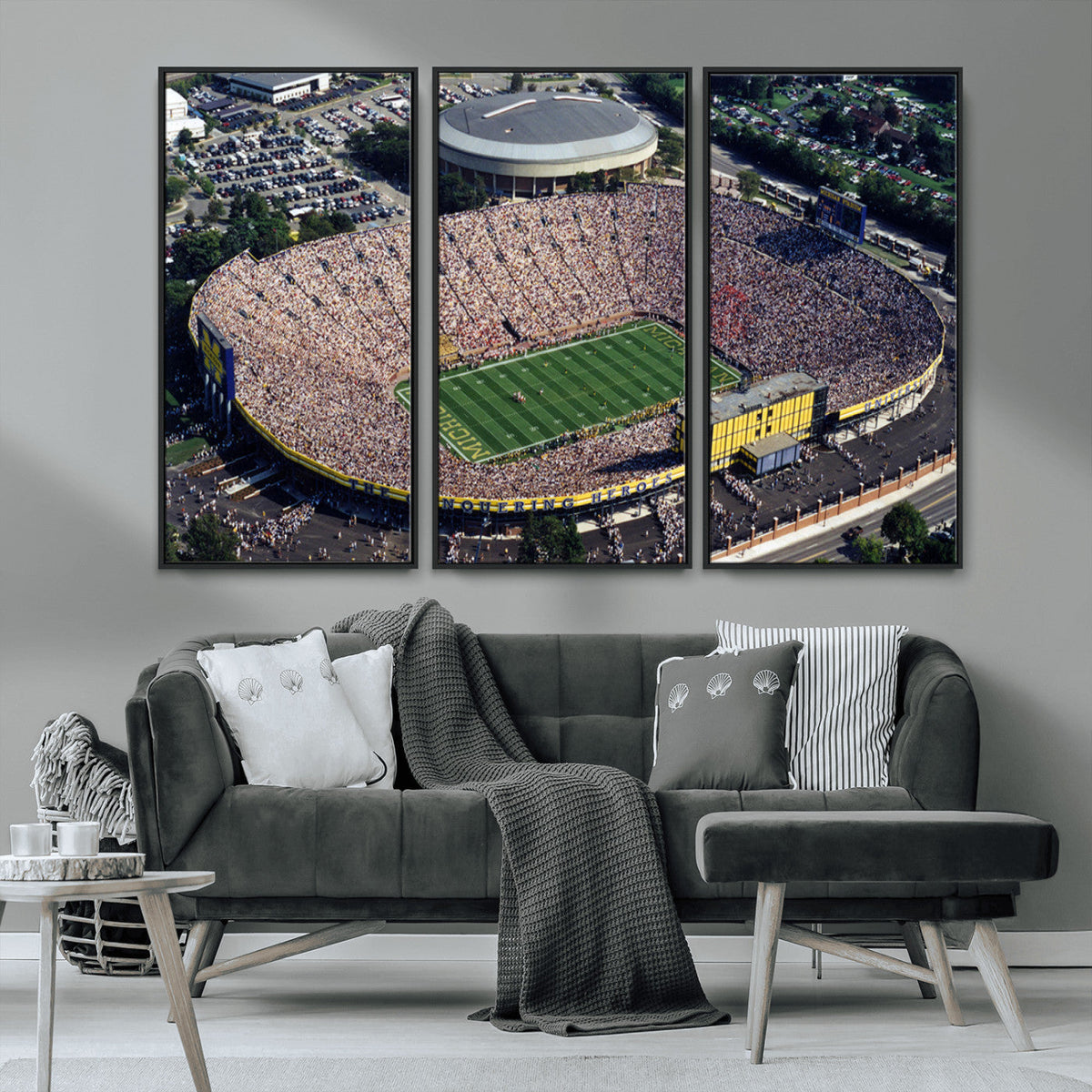 Michigan Wolverines Football Team Print - Ann Arbor Michigan
