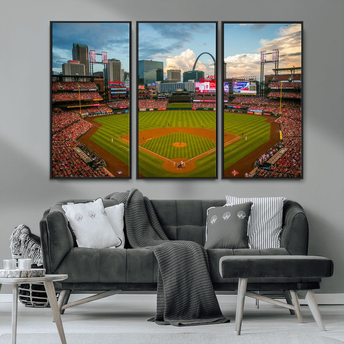 St. Louis Cardinals Baseball Team Print - Busch Stadium Wall