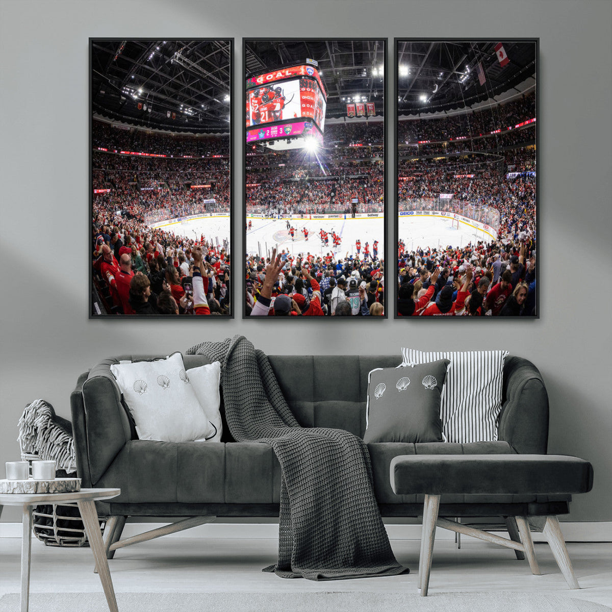 Amerant Bank Arena Wall Art Canvas Print - Basketball Arena
