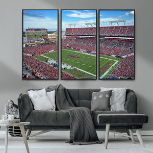 Florida Tampa Raymond James Stadium Wall Art Canvas Print -