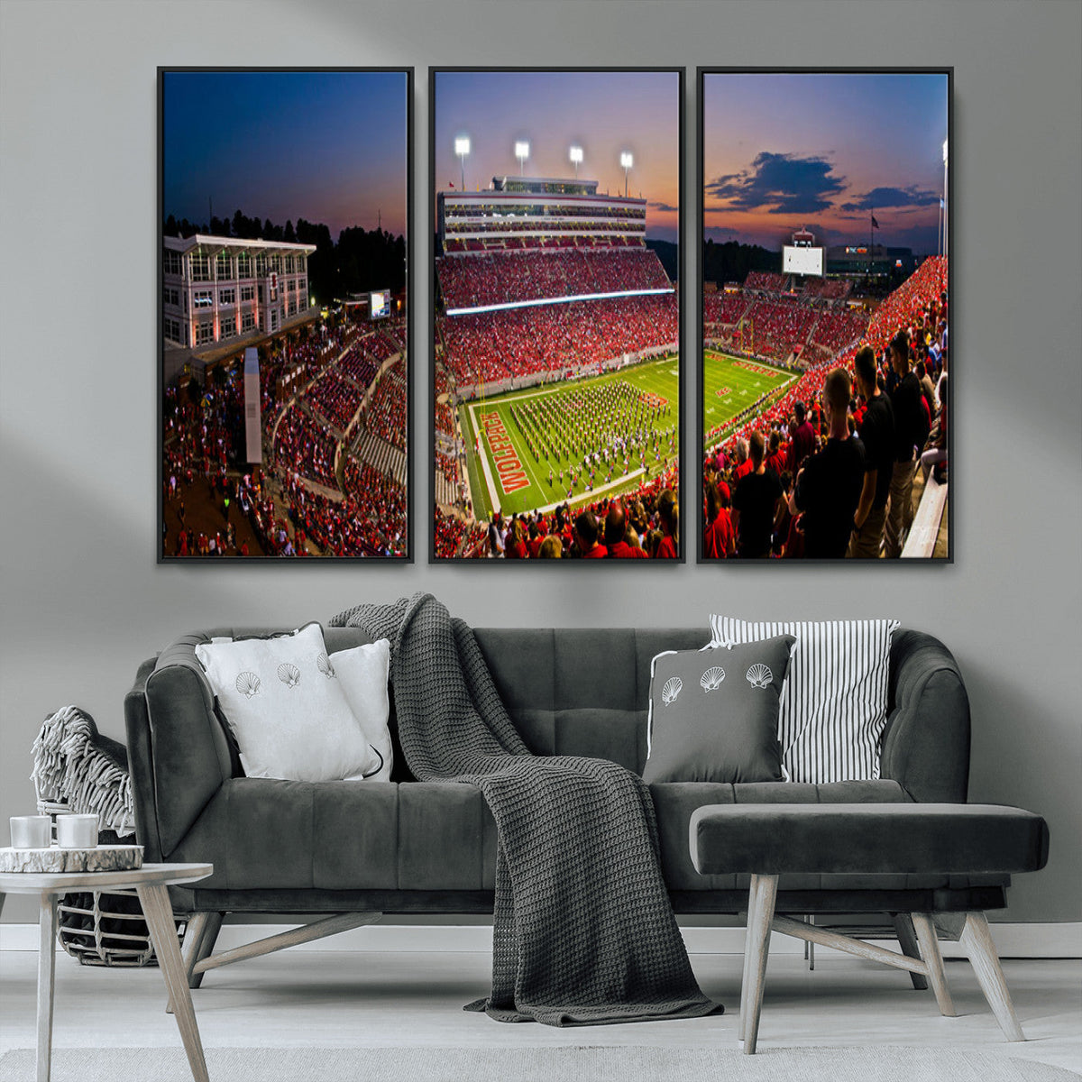 NC State Wolfpack Football Team Print - Raleigh