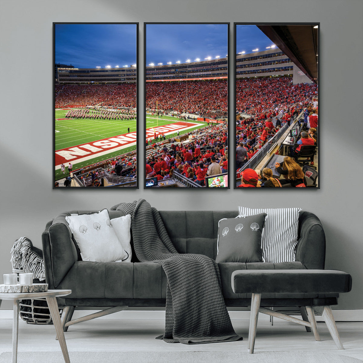 Wisconsin Badgers Football Team Print - Madison Camp Randall