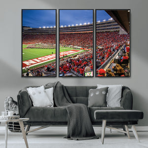 Wisconsin Badgers Football Team Print - Madison Camp Randall