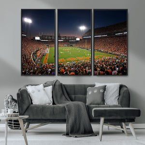 Clemson University Tigers Art Print, Football Team Print -