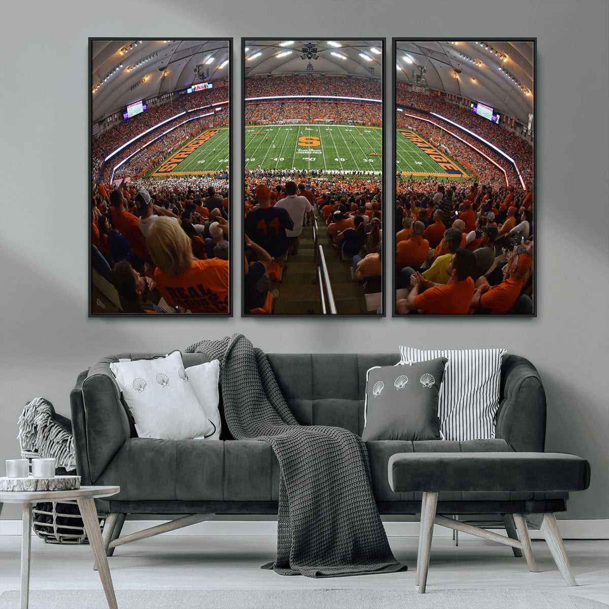 Syracuse University Orange Football Canvas Print, Football