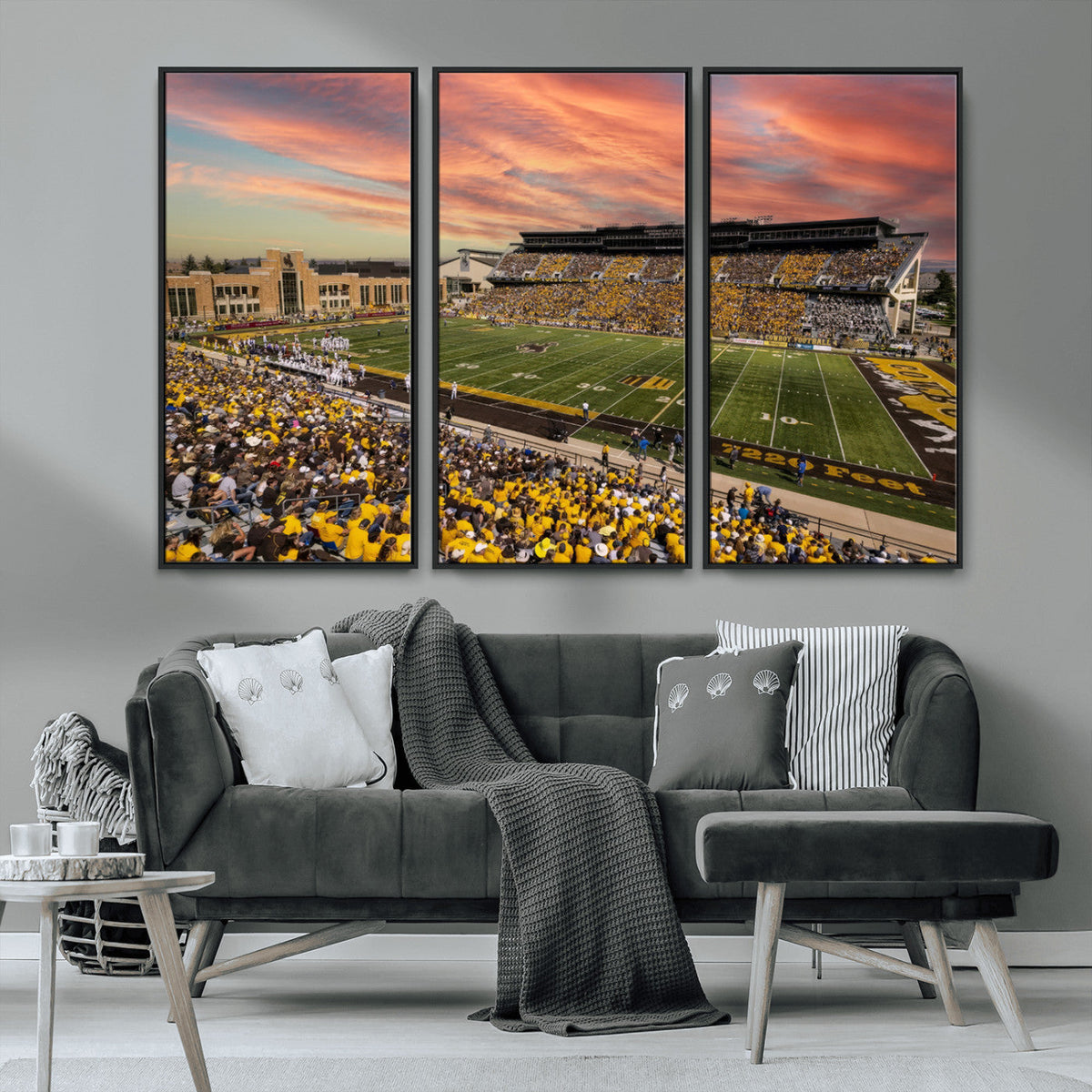 University of Wyoming Cowboys Football Team Print - Laramie