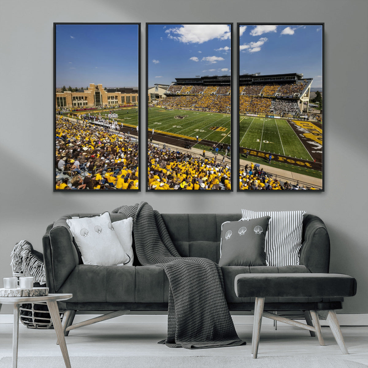 University of Wyoming Cowboys Football Team Print - Laramie