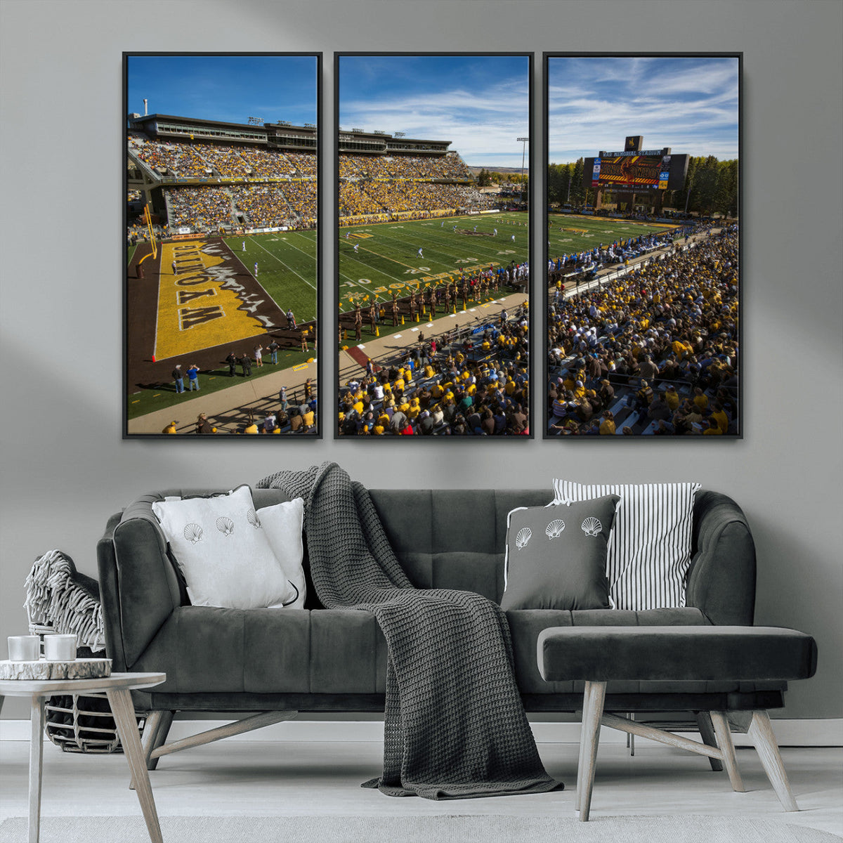 University of Wyoming Cowboys Football Team Print - Laramie