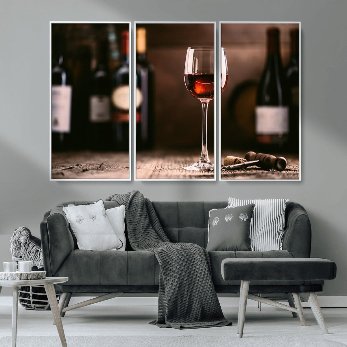 Red Wine and Bottle Canvas Print
