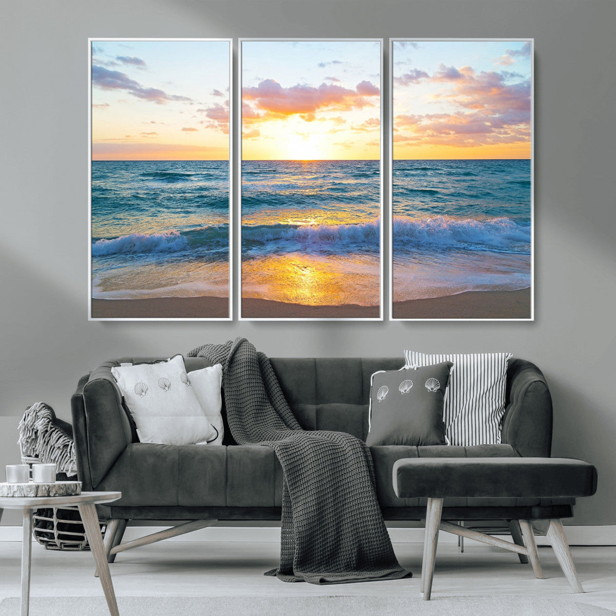 Coastal Wall Art - Vintage World Map Canvas Print with