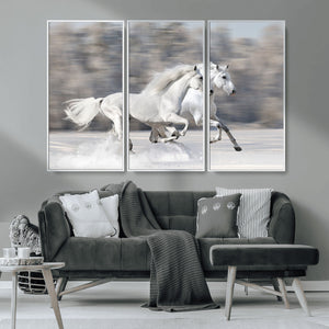 The White Horses Wall Art, Framed White Horses Wall Art