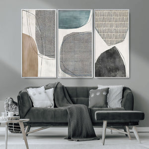 Canvas Print Wall Art Abstract Art Boho, Framed Boho Decor