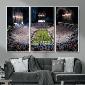 Penn State Football Wall Art Canvas Print – Framed Stadium
