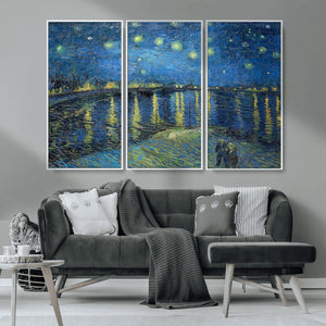 Vincent van Gogh Starry Night over the Rhone Abstract Wall