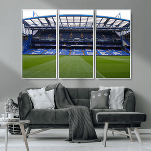 Chelsea FC Soccer Team Print - Stamford Bridge Stadium Wall