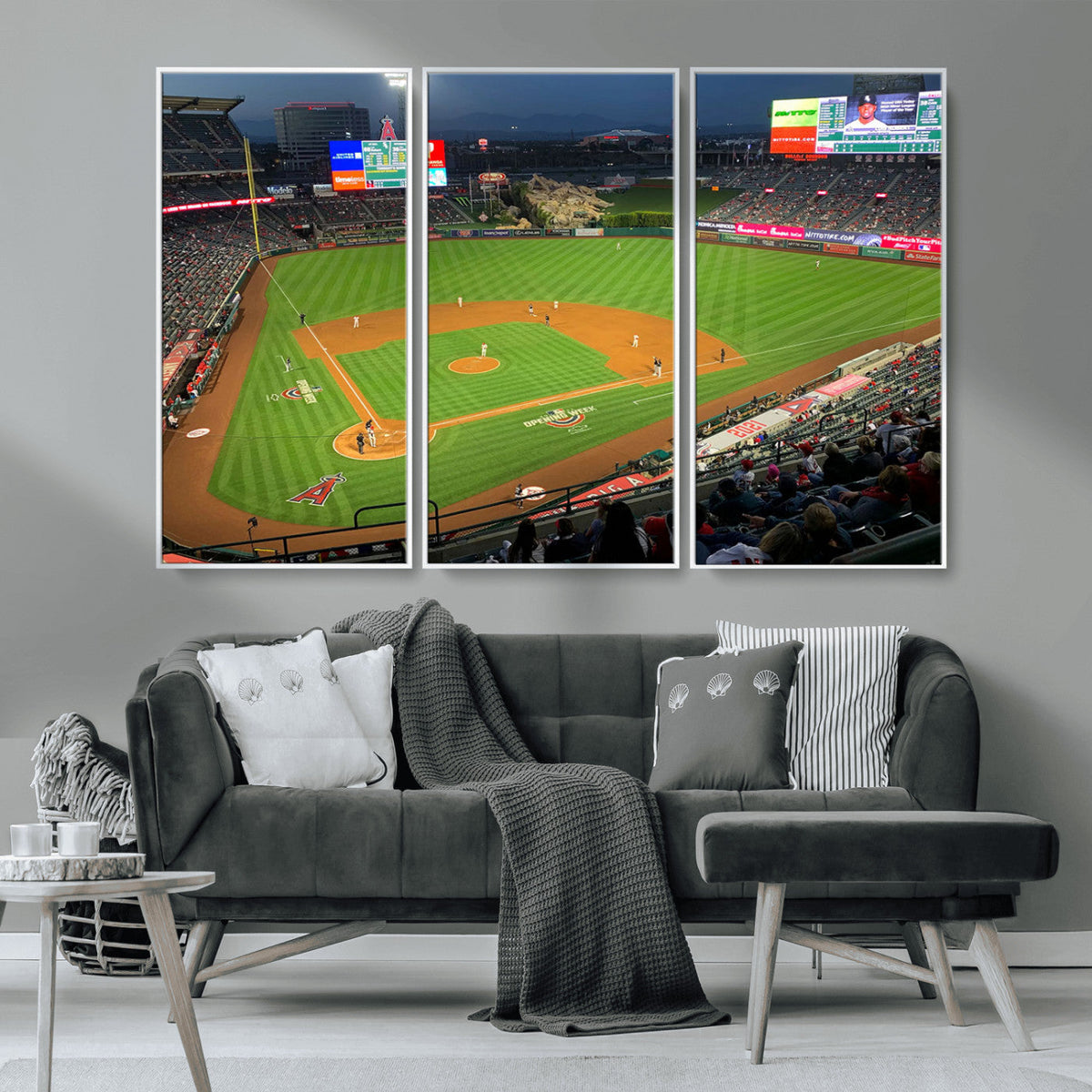 Angel Stadium Aerial Canvas Print – Los Angeles Angels
