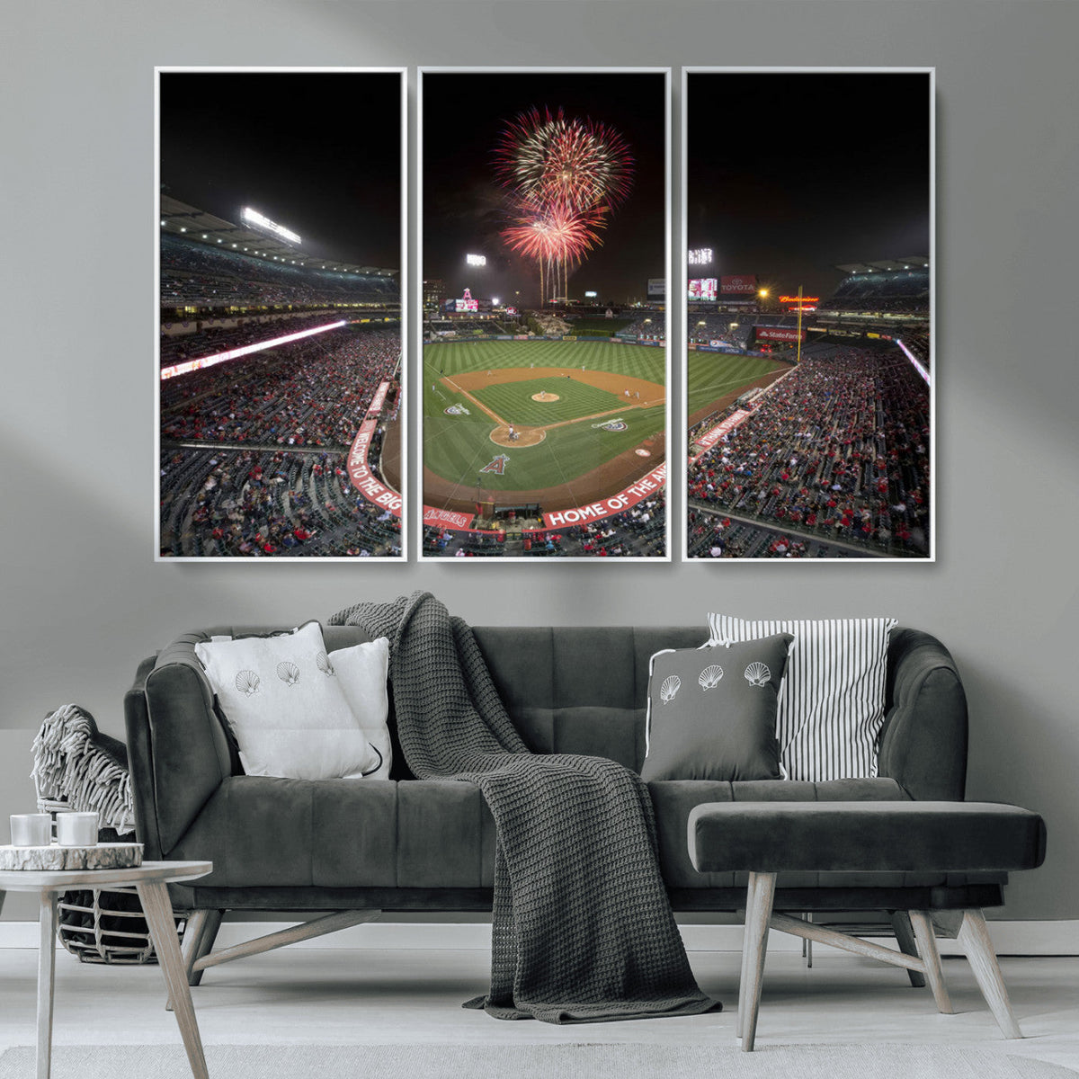 Fireworks at Angel Stadium – Los Angeles Angels Canvas