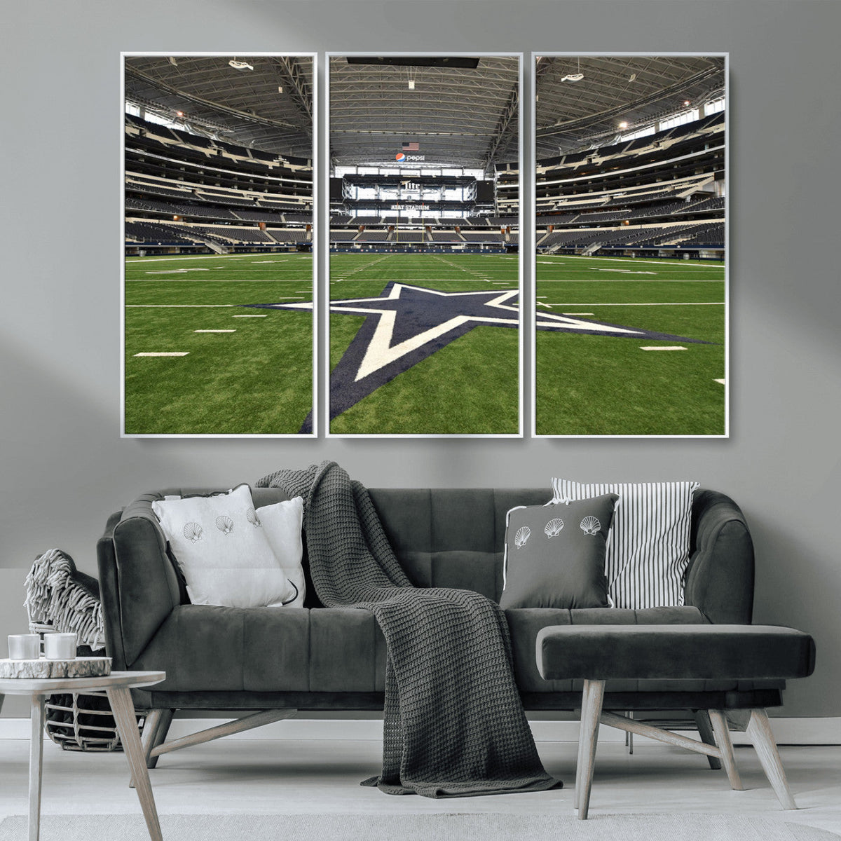 Dallas Cowboys Football Team Print - Arlington AT&T Stadium