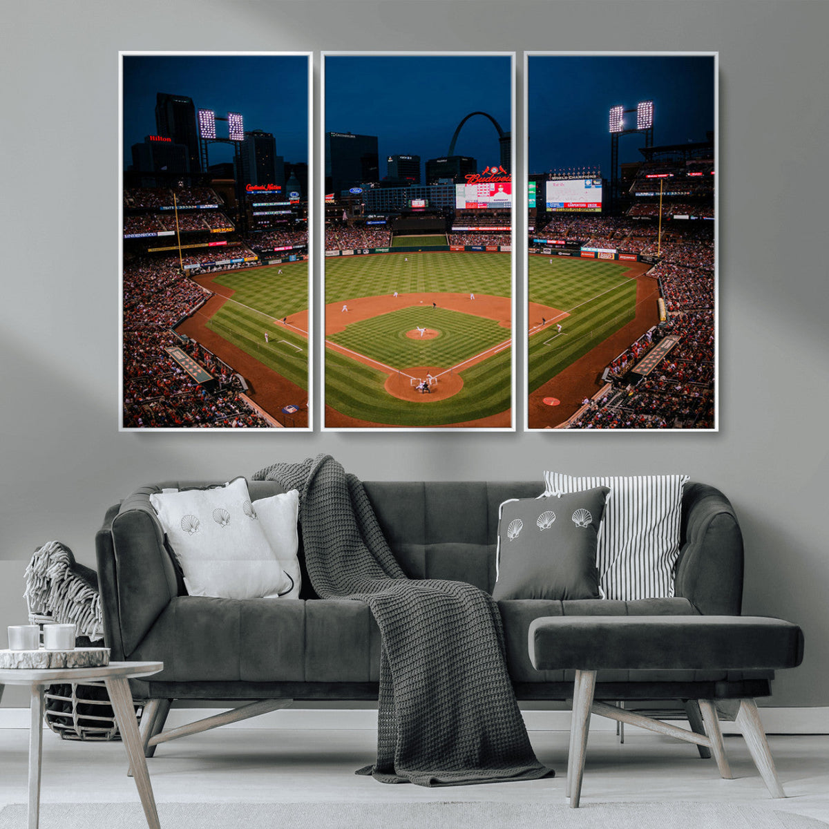 St. Louis Cardinals Baseball Team Print - Busch Stadium Wall