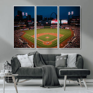 St. Louis Cardinals Baseball Team Print - Busch Stadium Wall